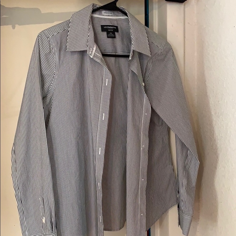 Black and white stripped shirt